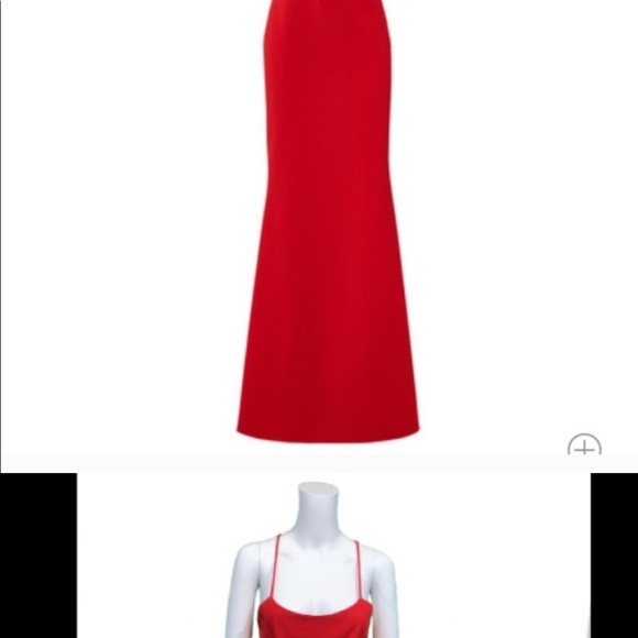 *SOLD* Jill Stuart Red Cardinal Gown $398 Cutout 6 - Picture 2 of 5
